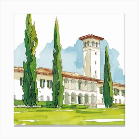 California Villa Canvas Print