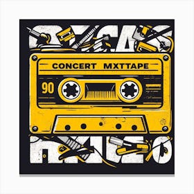 Concert Mixtape Canvas Print