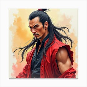 Mortal Kombat Ninja Fighter Concept Art (96) Canvas Print