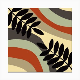 Abstract Leaves Canvas Print