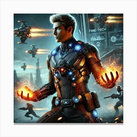 Kael Ashheart Sci Fi Canvas Print