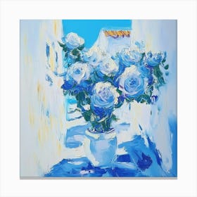 Blue Roses 1 Canvas Print