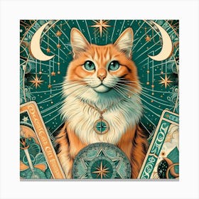 Ginger Kitty Knows Canvas Print