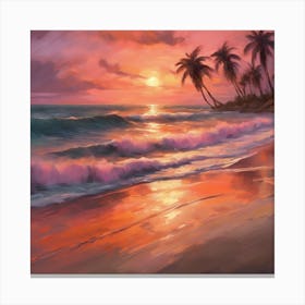 Sunset Painting Canvas Print