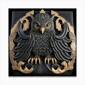 Golden Owl Canvas Print