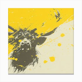 Scotland Bull Canvas Print