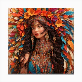 The Essence Of Sacred Rhythm In A Stunning Boh Canvas Print