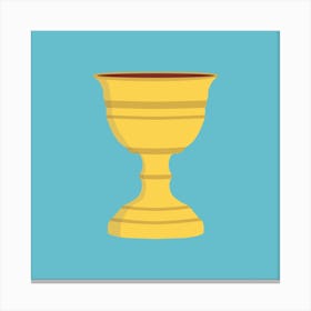 Chalice Flat Design Icon Canvas Print