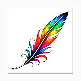 Feather Tattoo 17 Canvas Print