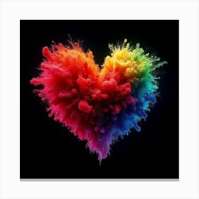 Rainbow Heart 5 Canvas Print