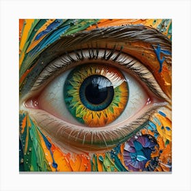 Eye Painting Canvas Print