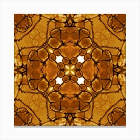 Pattern Of Coffee Bubbles Canvas Print