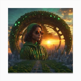 Cyber elf Canvas Print