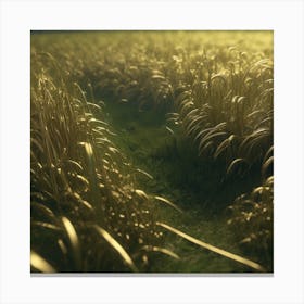 Golden Wheat Field Canvas Print