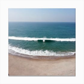 Aerial View Of The Beach 1 Canvas Print