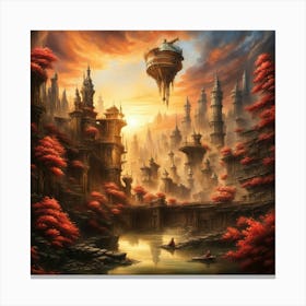 City In The Sky 2 Canvas Print