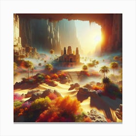 Egyptian Landscape 3 Canvas Print