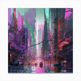 Futuristic City 232 Canvas Print