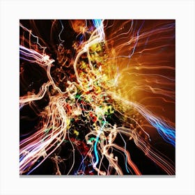 Abstract Light Painting Canvas Print