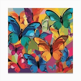 Colorful Butterflies 3 Canvas Print