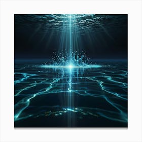 Underwater Light Canvas Print