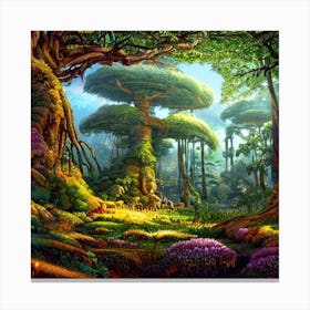 Fantasy Forest Canvas Print