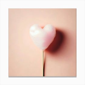 Heart Shaped Cotton Candy Canvas Print