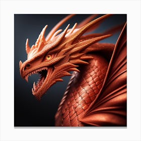 Dragon Head Canvas Print