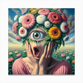 'The Eye Of The Flower' Canvas Print