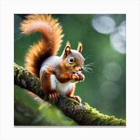 Red Squirrel 13 Canvas Print