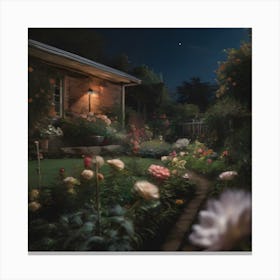 Night In The Garden Canvas Print