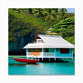 House On Stilts Canvas Print