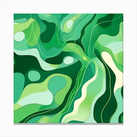 Abstract Green Background Canvas Print