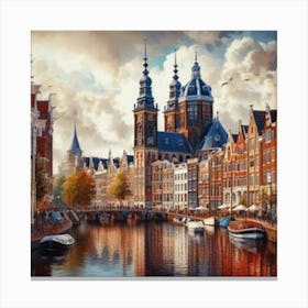 Amsterdam Canal 5 Canvas Print