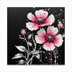 Pink Cosmos 5 Canvas Print