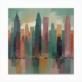 New York City Skyline 7 Canvas Print