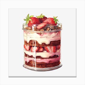 Strawberry Cake 1 Canvas Print