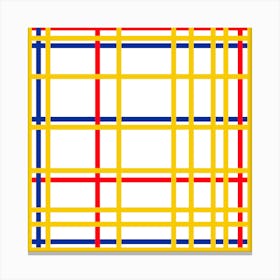 Mondrian Modular Sq Canvas Print