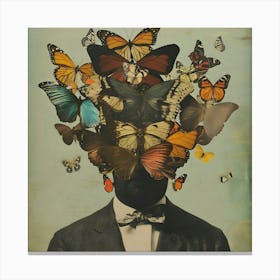 Butterfly Head Canvas Print