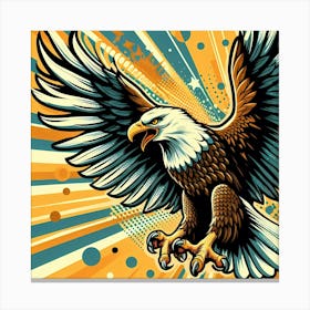 Eagle In Flight 3 Canvas Print