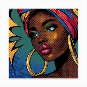 Rudo Pop African Woman Canvas Print