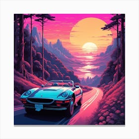 Sunset Road Canvas Print