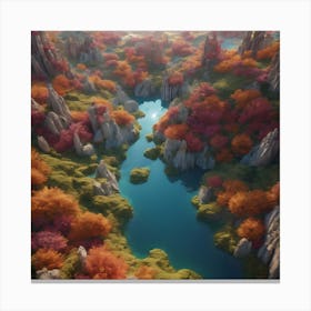 Landscape Inspired By Gaudi 7 Canvas Print