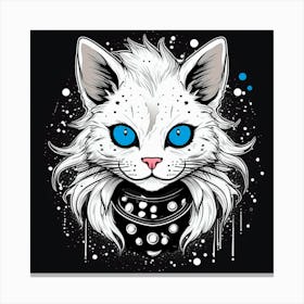 Punk Cat Canvas Print