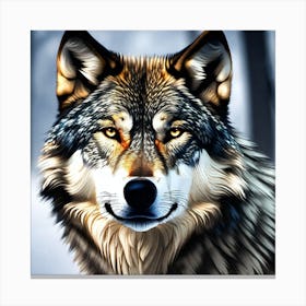 Wolf Painting Canvas Print