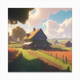 House In The Countryside 1 Canvas Print