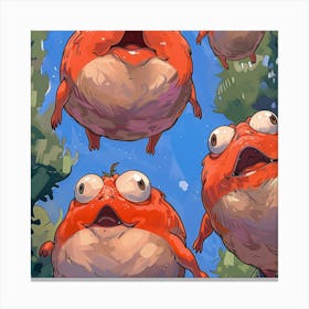 Frogs Canvas Print