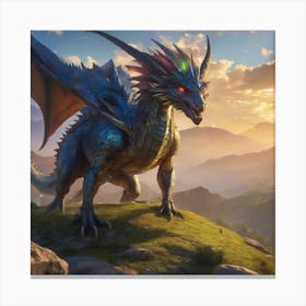 Dragon In The Sky Canvas Print