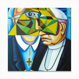 An Cubism Oil Painting -The Puppet Canvas Print