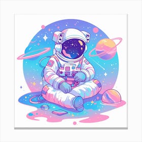 Astronaut In Space 21 Canvas Print